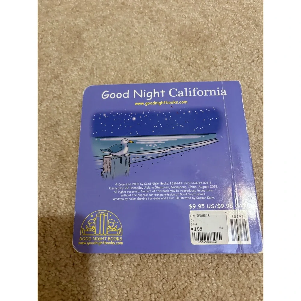 Bundle 2 Good Night California Good‎ Night Arizona Board Books Set Childrens